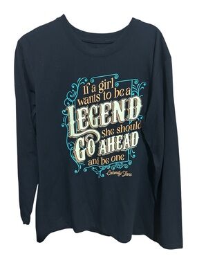 Lost Creek Outfitters Calamity Jane Legend Graphic Long Sleeve Shirt Black XXL